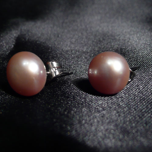 Image Detail - Pink Pearl Earrings (large)