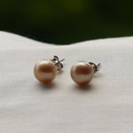 Gold Pearl Earrings (large)