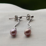 Pink Pearl Earrings
