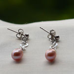 Pink Pearl Earrings