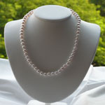 High Quality White Pearl Necklace - 6.5 mm